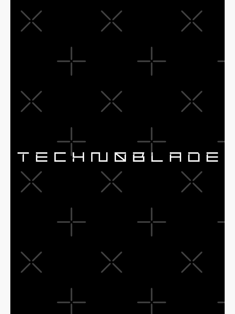 Technoblade Merch Techno Blade Logo Poster for Sale by SamibShop