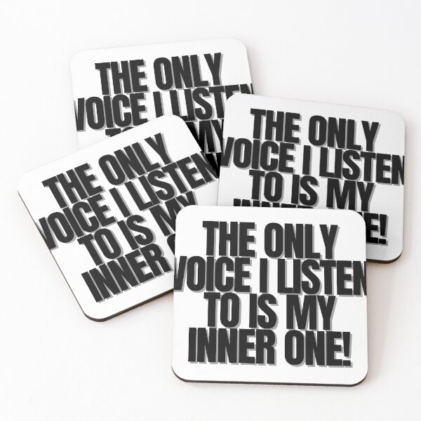 Item preview, THE ONLY VOICE I LISTEN TO IS MY INNER ONE! designed and sold by Finds.