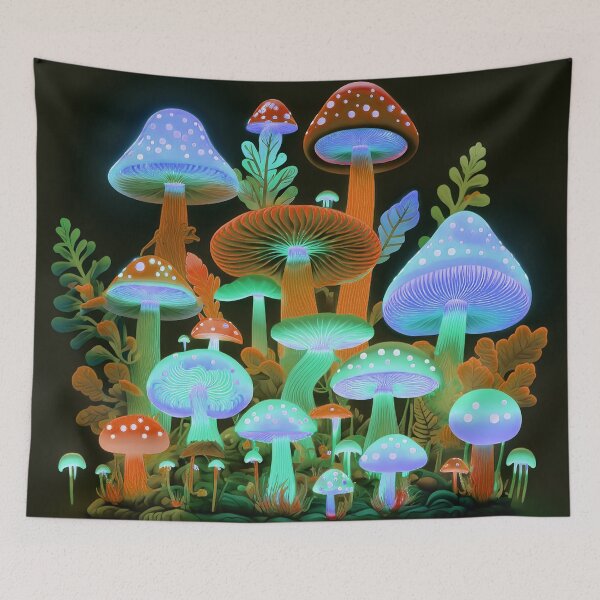 Item preview, Shrooms mushrooms 2023 rainbow color Sticker designed and sold by PhiloSophyEye.