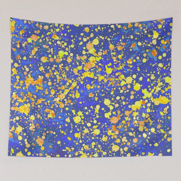 Item preview, Abstract Colors - Spilled Paint Dark Blue designed and sold by FinapplePudding.