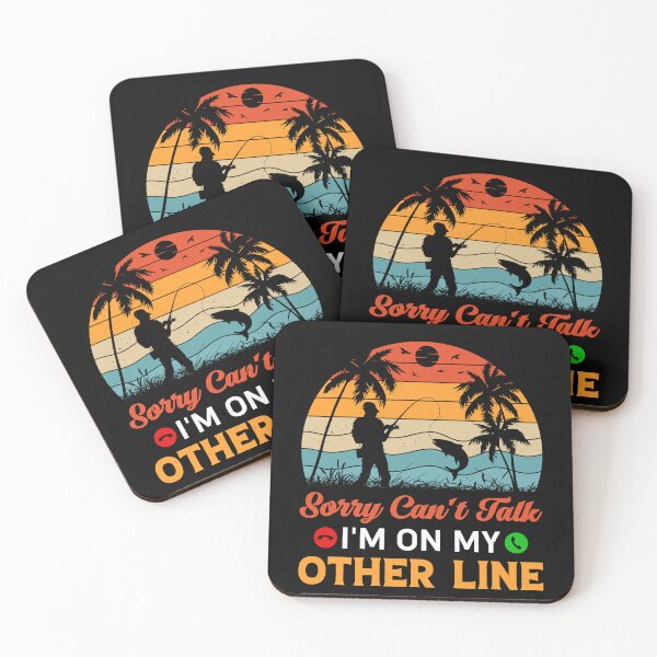 Item preview, Sorry Can’t Talk I’m On My Other Line For Fisherman - Funny Fishing Retro designed and sold by naworas.
