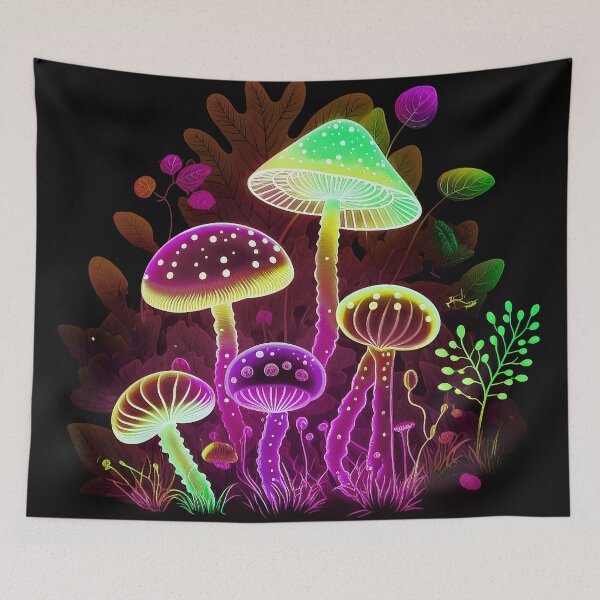 Item preview, Shrooms mushrooms 2023 rainbow color Sticker designed and sold by PhiloSophyEye.