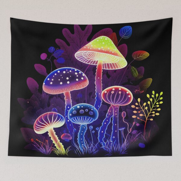 Item preview, Shrooms mushrooms 2023 rainbow color Sticker designed and sold by PhiloSophyEye.