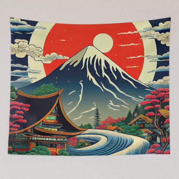 Item preview, Red Sky over the Mountain designed and sold by OccultDreams.
