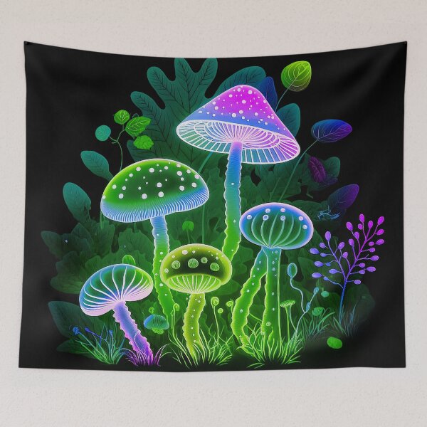 Item preview, Shrooms mushrooms 2023 rainbow color Sticker designed and sold by PhiloSophyEye.