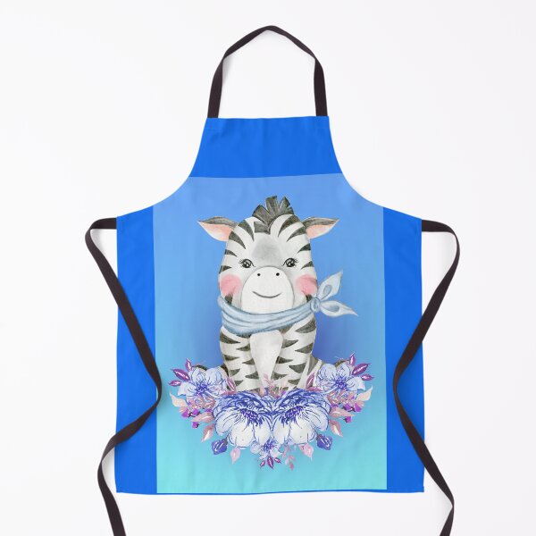 Item preview, baby zebra on a blue background  designed and sold by trickydee.