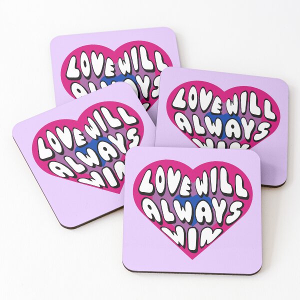 Item preview, Love Will Always Win Bisexual Pride Flag Heart designed and sold by everything4eva.