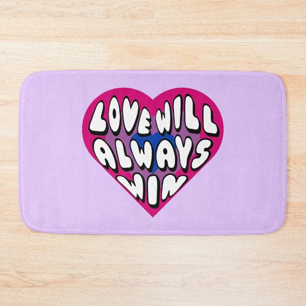Item preview, Love Will Always Win Bisexual Pride Flag Heart designed and sold by everything4eva.