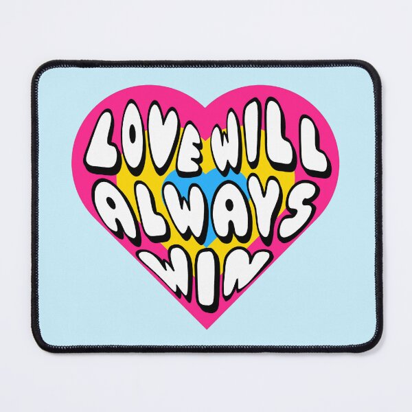 Item preview, Love Will Always Win Pansexual Pride Flag Heart designed and sold by everything4eva.