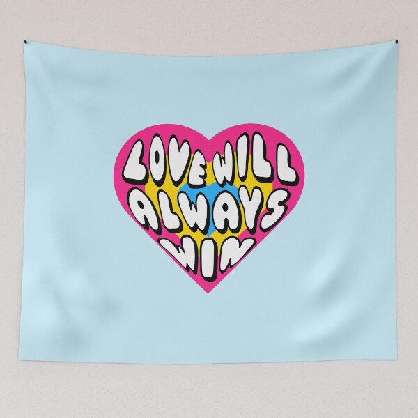Item preview, Love Will Always Win Pansexual Pride Flag Heart designed and sold by everything4eva.