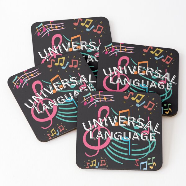 Item preview, Universal Language - World of Music on a Black Background designed and sold by HanaiPrint.