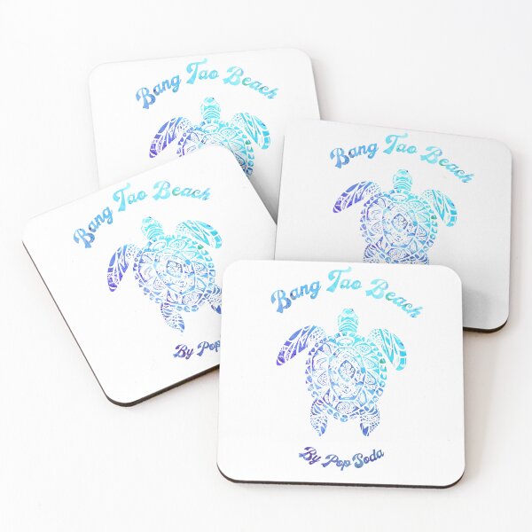 Item preview, Bang Tao Beach turtle purple blue designed and sold by PopSoda2.