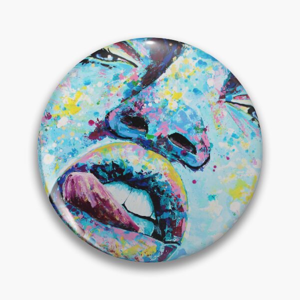 Item preview, Abstract Portrait Painting Stick Out Tongue Black Woman designed and sold by Silke Host.