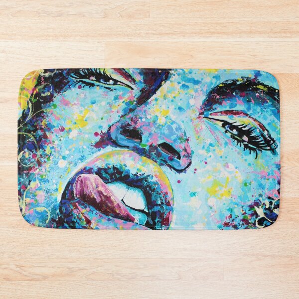 Item preview, Abstract Portrait Painting Stick Out Tongue Black Woman designed and sold by Silke Host.