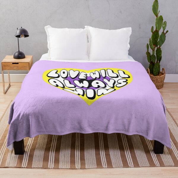 Item preview, Love Will Always Win Nonbinary Pride Flag Heart designed and sold by everything4eva.
