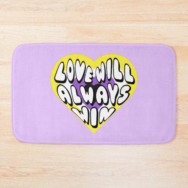 Item preview, Love Will Always Win Nonbinary Pride Flag Heart designed and sold by everything4eva.