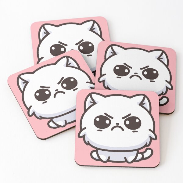 Item preview, Cute Angry Cat Shirts for Woman designed and sold by KawaiiBombShop.
