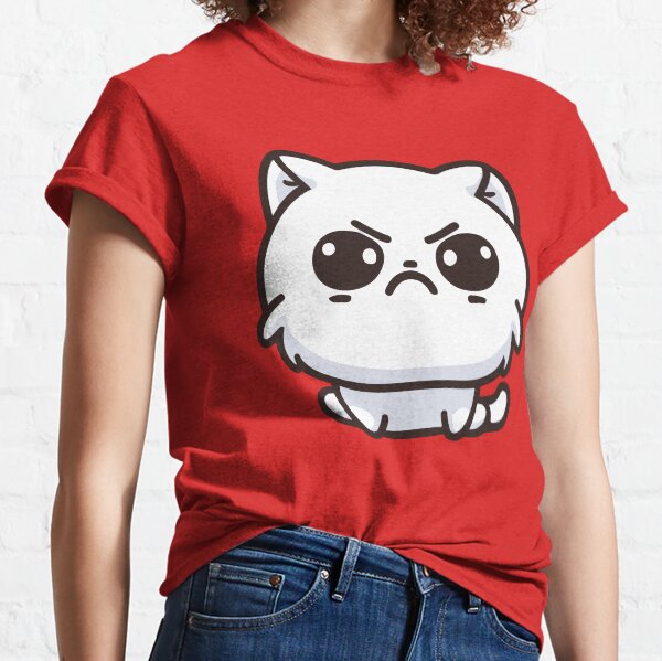 Cute Angry Cat Shirts for Woman Classic T-Shirt
