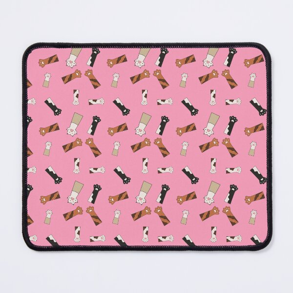 Item preview, Cute Cat Paws Pattern in Pink designed and sold by NessiCreates.