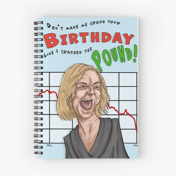Item preview, Liz Truss Birthday Crash Funny Humour Birthday Card designed and sold by Fox in Shades.