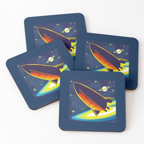 Item preview, Comic Book Retro Space Rocket designed and sold by RedFirecracker.
