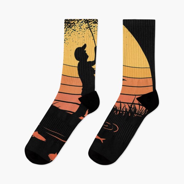 Item preview, Fisherman Sunset catching a fish, & view beneath the water  designed and sold by TrendsDesign	 ⭐⭐⭐⭐⭐.