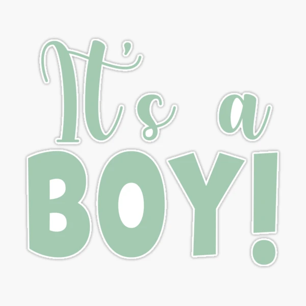 It's a Boy stickers, Zazzle