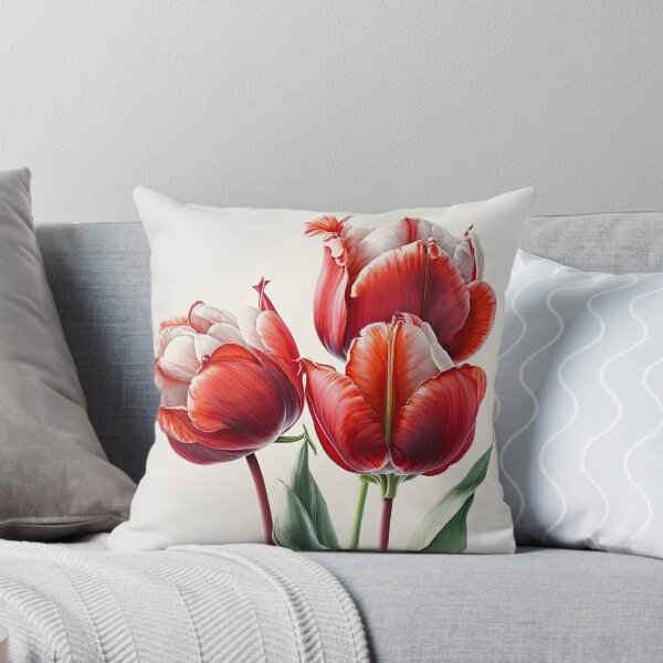Aperçu de l'œuvre Fleurs de tulipes rouges créée et vendue par Vanover Designs.