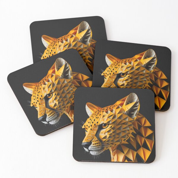 Item preview, Cheetah head, paper craft, origami, folding, decoration, design designed and sold by Crea79.