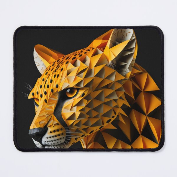 Item preview, Cheetah head, paper craft, origami, folding, decoration, design designed and sold by Crea79.
