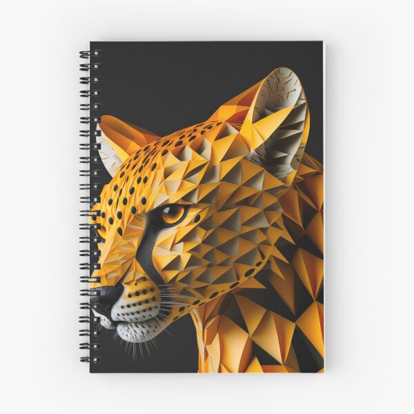 Item preview, Cheetah head, paper craft, origami, folding, decoration, design designed and sold by Crea79.