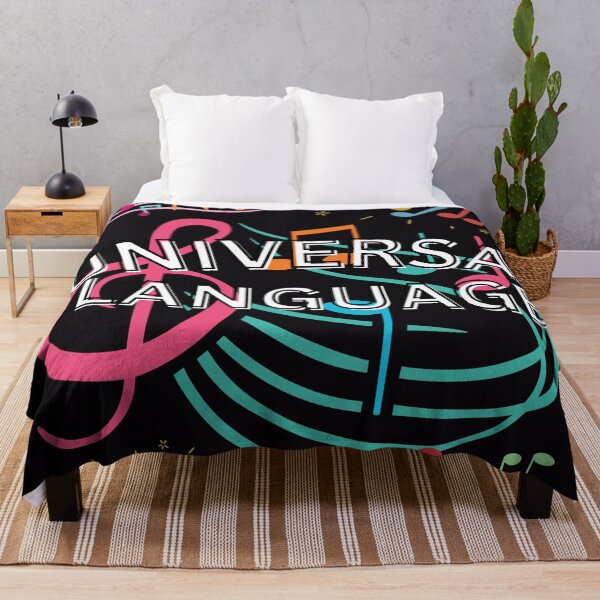 Item preview, Universal Language - World of Music on a Black Background designed and sold by HanaiPrint.