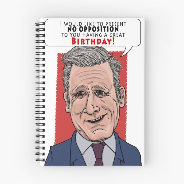Item preview, No Opposition to a Great Birthday Keir Starmer Funny Birthday Card designed and sold by Fox in Shades.