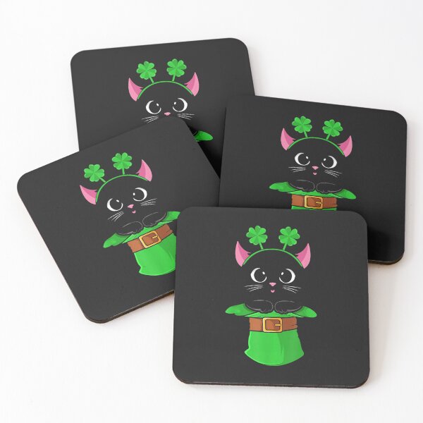 Item preview, Cat St Patricks Day Leprechaun Shamrock designed and sold by balidirectly201.