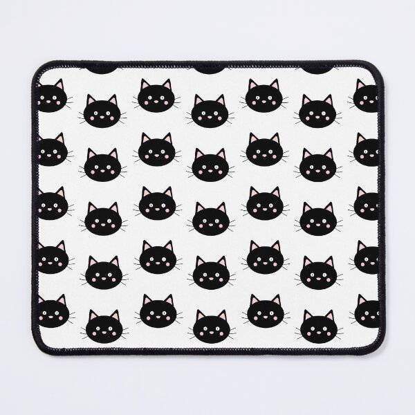 Item preview, Cute Black Cat Pattern designed and sold by NessiCreates.