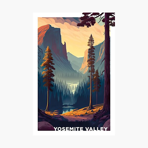 Yosemite Valley aux Etats-Unis Impression photo