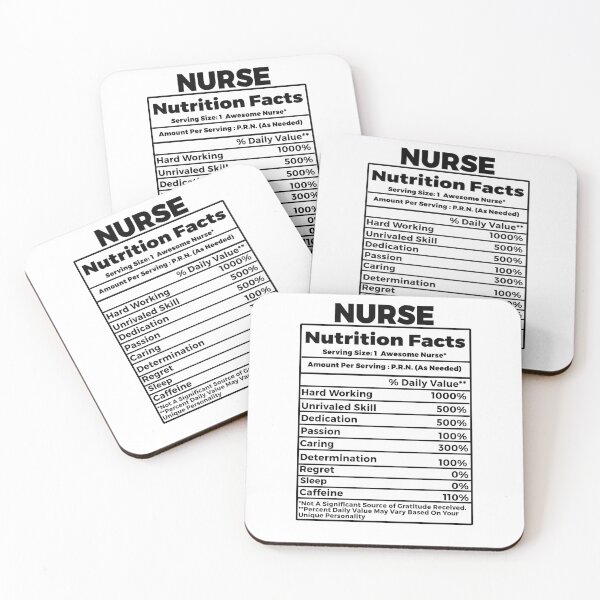 Item preview, Nurse Nutritional Facts designed and sold by TeesYouWant.
