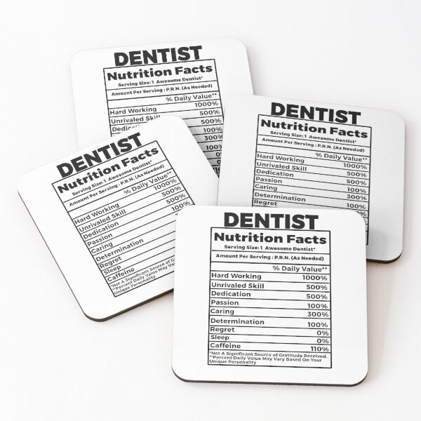 Item preview, Dentist Nutritional Facts designed and sold by TeesYouWant.