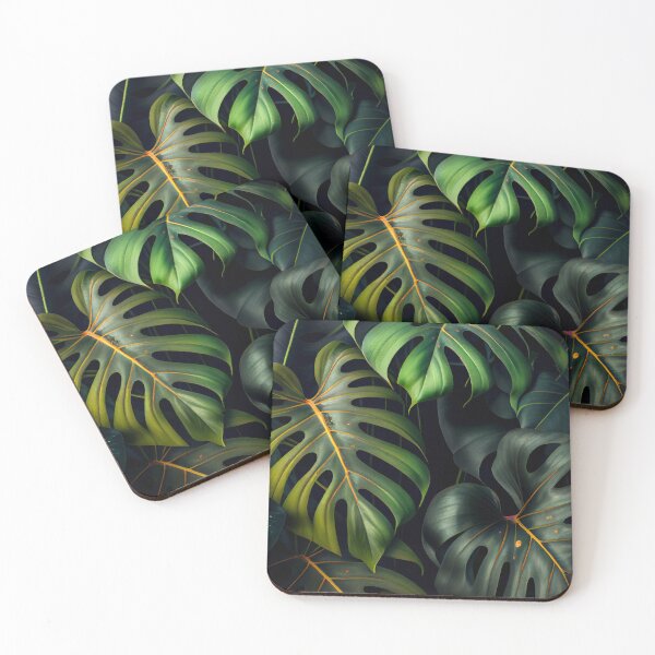 Item preview, Lush green leaves of Monstera Deliciosa designed and sold by Intrepix.
