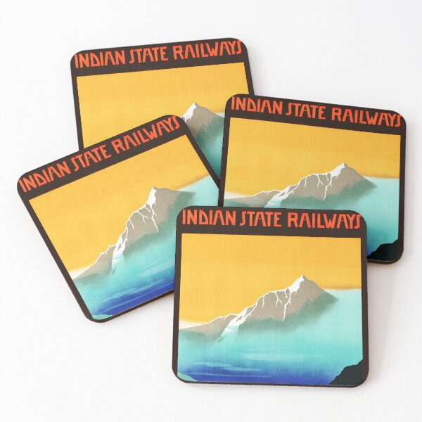 Item preview, INDIA'S KASHMIR Mount Everest Indian State Railways Retro Travel Poster designed and sold by retroposters.