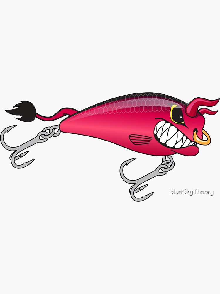 Frank the Raging Bull - Fantasy Fishing Lure Sticker Sticker for Sale by  BlueSkyTheory