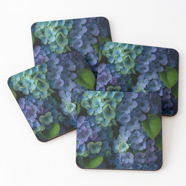 Item preview, Blooming blue sevenbark hydrangea designed and sold by Intrepix.