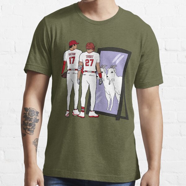 Shohei Ohtani and Mike Trout Mirror GOATs Essential T-Shirt for