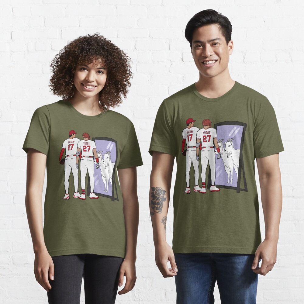 Shohei Ohtani and Mike Trout Mirror GOATs Essential T-Shirt for