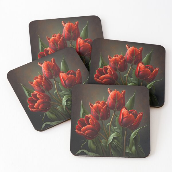 Item preview, Red Tulip Flowers  designed and sold by Vanover Designs.