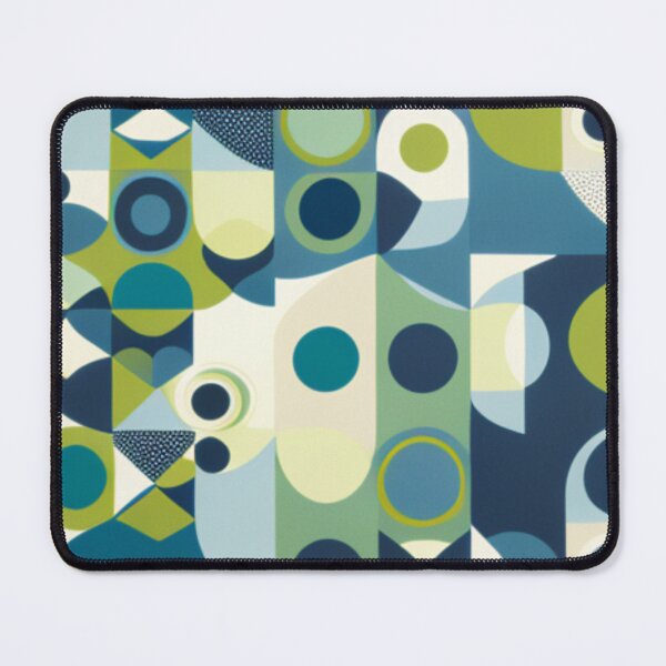 Item preview, Abstract geometric shapes in shades of blue and green designed and sold by Diamaber.