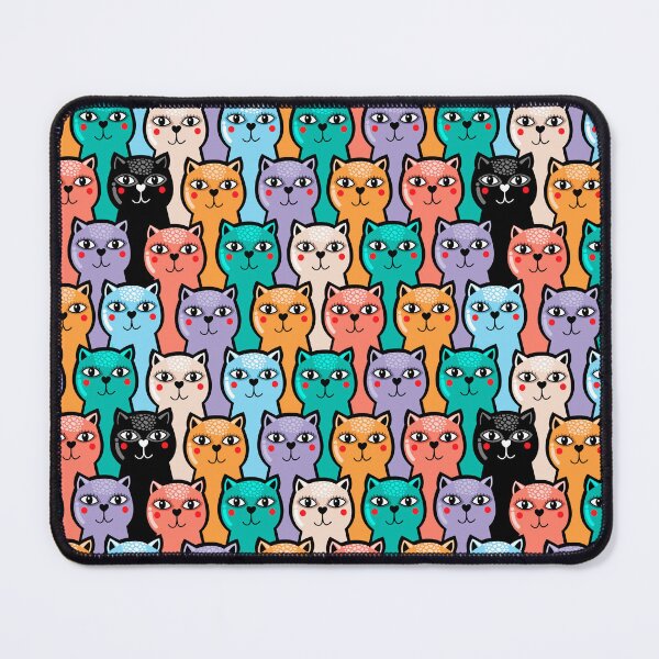 Item preview, Colorful Cat Pattern designed and sold by NessiCreates.