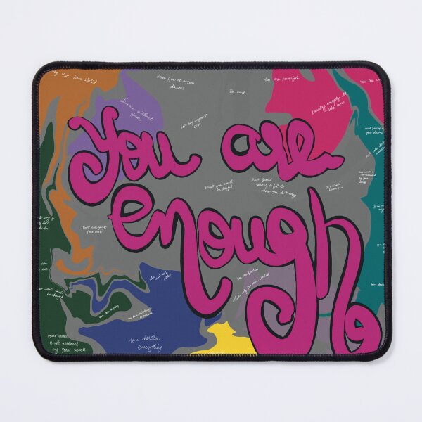 Item preview, You are enough self worth quirky abstract designed and sold by chuckletuckle.