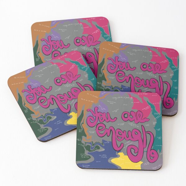 Item preview, You are enough self worth quirky abstract  designed and sold by chuckletuckle.