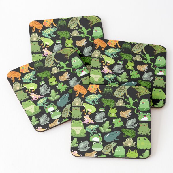 Item preview, Frog collection in pattern. designed and sold by Patternaart.